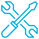blue maintenance icon